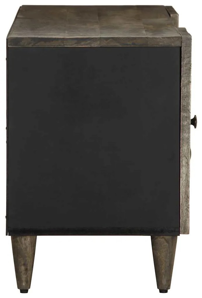 ντουλάπι τηλεόρασης vidaXL ανοιχτό γκρι 105x33,5x46cm μασίφ ξύλο Mango
