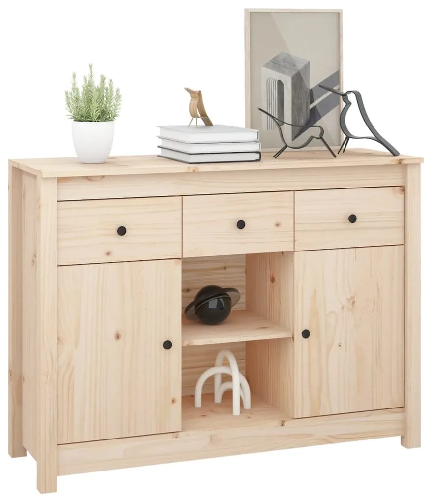 vidaXL Ντουλάπι 100x35x74,5 εκ. από Μασίφ Ξύλο Πεύκου