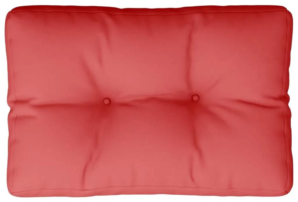 Μαξιλάρι Παλέτας Κόκκινο 50 x 40 x 12 εκ. από Ύφασμα - Κόκκινο