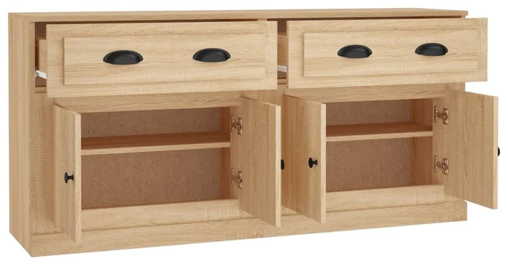 vidaXL Ντουλάπι 2 τεμ. Sonoma Δρυς από Επεξεργασμένο Ξύλο