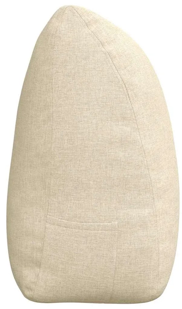 vidaXL Μαξιλάρι Πλάτης Κρεμ 180 x 24 x 50 εκ ύφασμα