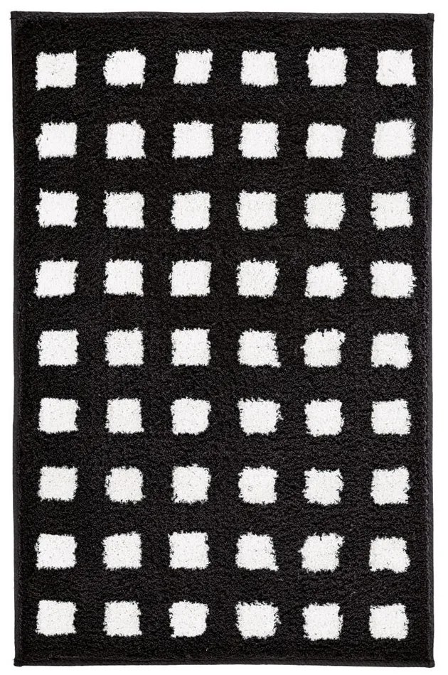 Πατάκι Μπάνιου Boxes 9197 185 White-Black Kleine Wolke 55Χ65 Polyacrylic