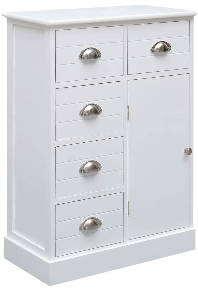 vidaXL Ντουλάπι με 10 Συρτάρια Λευκό 113 x 30 x 79 εκ. από Ξύλο