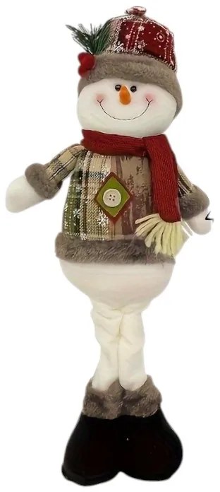 Χριστουγεννιάτικη λούτρινη κούκλα με πτυσσόμενα πόδια - 45cm - 212207-212207