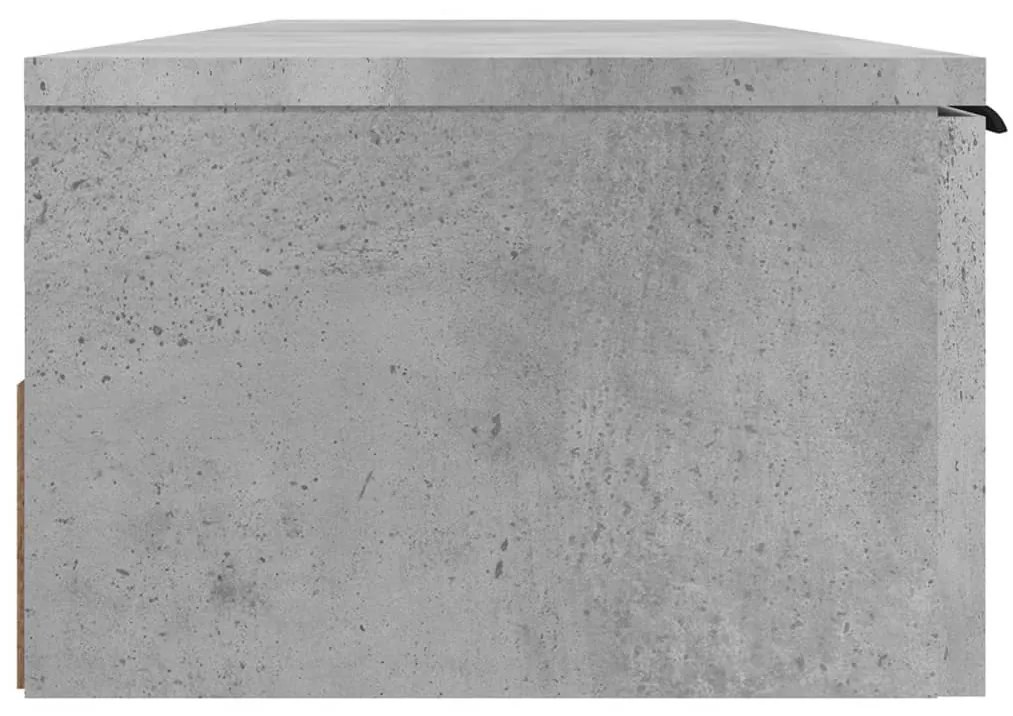 vidaXL Ντουλάπι Τοίχου Γκρι Σκυρ. 102x30x20 εκ. Επεξεργασμένο Ξύλο