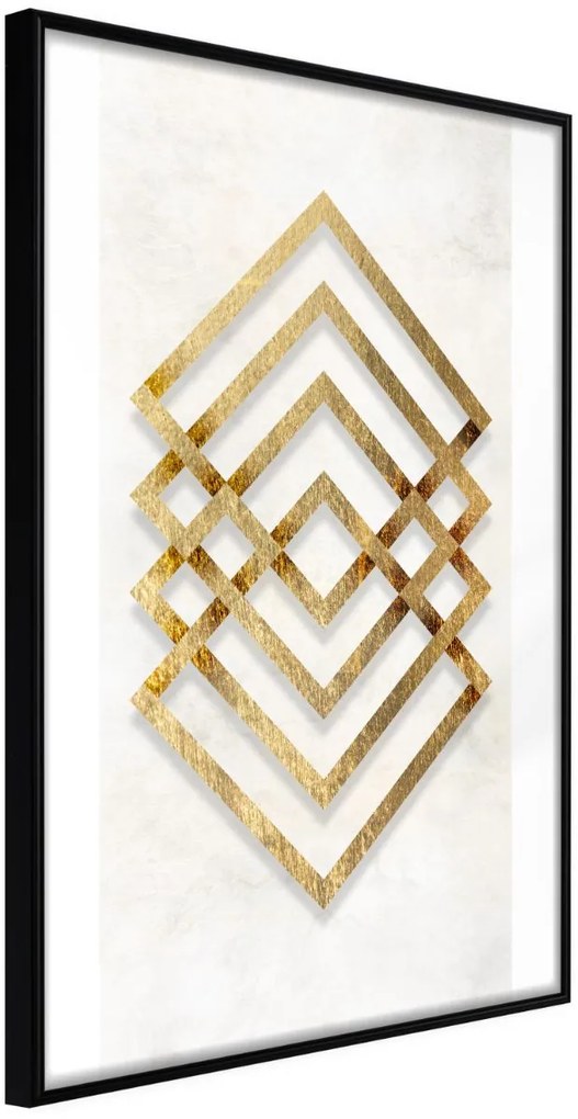 Αφίσα - Golden Inlay - 40x60 - Μαύρο - Χωρίς πασπαρτού