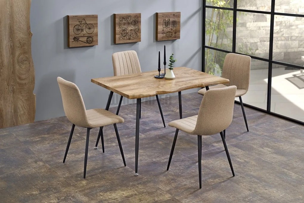 Carlson Τραπέζι Ξύλινο Καφέ 120x80x77