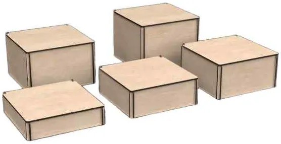 Intra Plywood Storage Box – Ξύλινο Κουτί Αποθήκευσης  με καπακι αποθήκευσης (4mm)58x21x10 cm Box23-00191