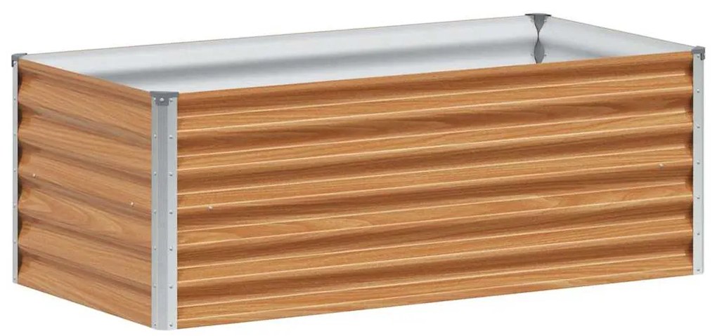 vidaXL Υπερυψωμένη Ζαρντινιέρα 98 x 50 x 36 εκ. Επικαλυμμένος Χάλυβας