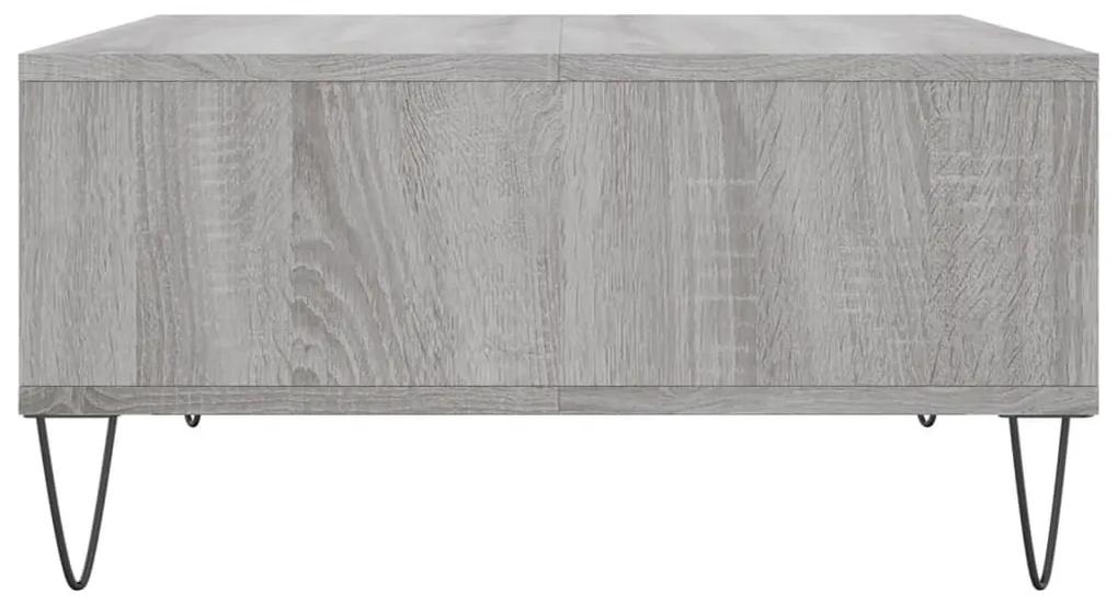 Τραπεζάκι Σαλονιού Γκρι Sonoma 60x60x30 εκ. Επεξεργασμένο Ξύλο - Γκρι