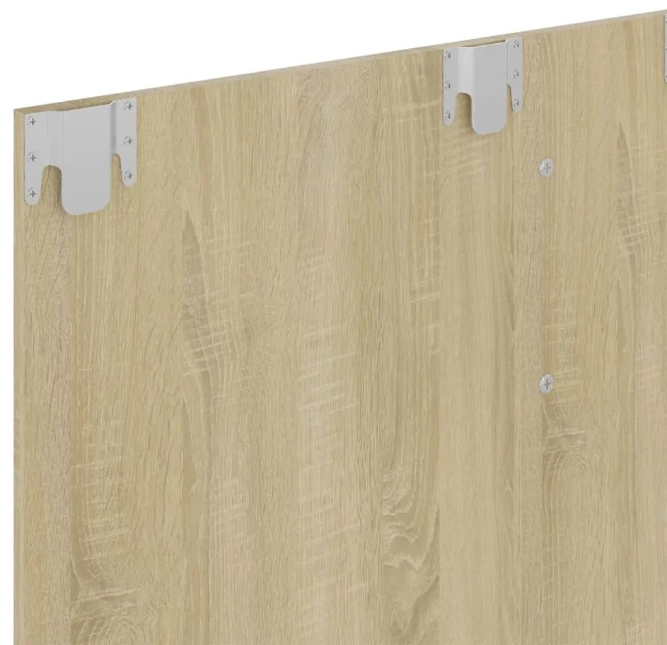 vidaXL Έπιπλο Τηλεόρασης Τοίχου Sonoma Δρυς 120x23,5x90εκ. Μοριοσανίδα