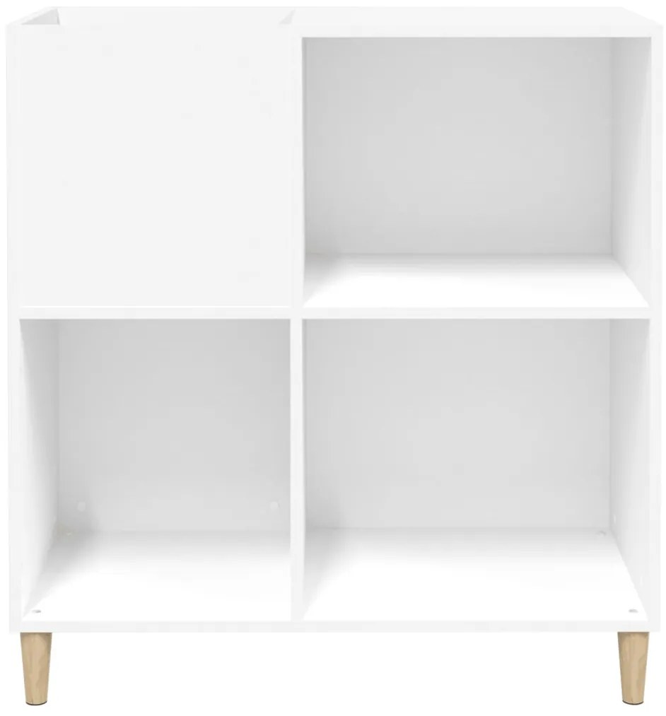 vidaXL Έπιπλο Δίσκων Λευκό 84,5 x 38 x 89 εκ. από Επεξεργασμένο Ξύλο
