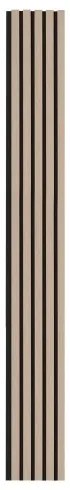 VEVOR Wood Slat Acoustic Panels 7.9 x 94.5 inch for Modern Wall Decor Silver Wood