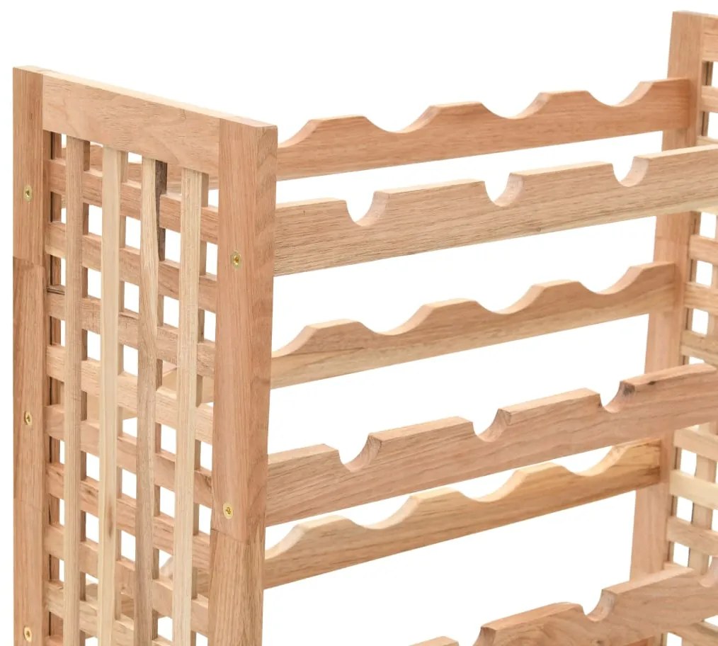 vidaXL Κάβα Κρασιών για 25 Μπουκάλια 63x25x73 εκ. Μασίφ Ξύλο Καρυδιάς