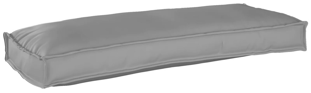 vidaXL Μαξιλάρια Παλετών για Παγκάκι 2 τμχ Γκρι 100x40x8 εκ Λινό Πολυεστέρα
