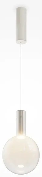 Κρεμαστό Φωτιστικό Οροφής LED 4W Γυαλί Φ20cm Nebula Maytoni-MOD182PL-L4W3K-Λευκό MOD182PL-L4W3K