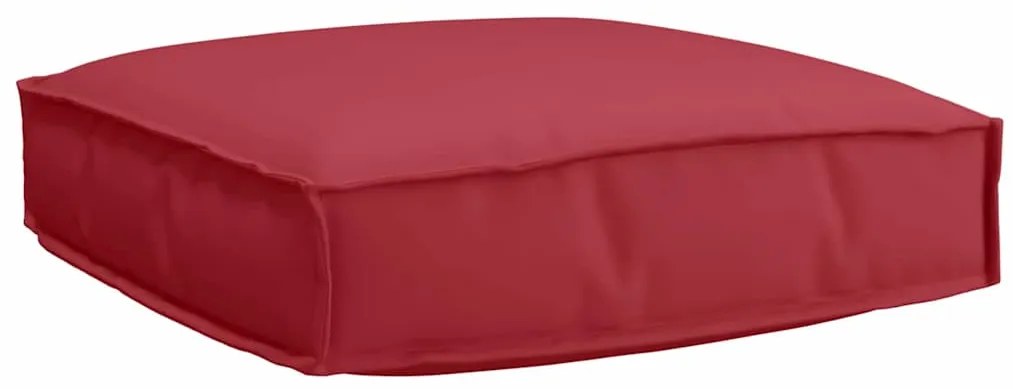 vidaXL Μαξιλάρι παλέτας για κάθισμα Κόκκινο 60 x 60 x 12 cm