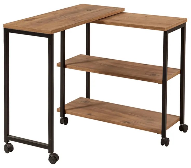 Τραπεζάκι βοηθητικό Frenk Megapap πολυμορφικό χρώμα atlantic pine 76x30x66εκ.