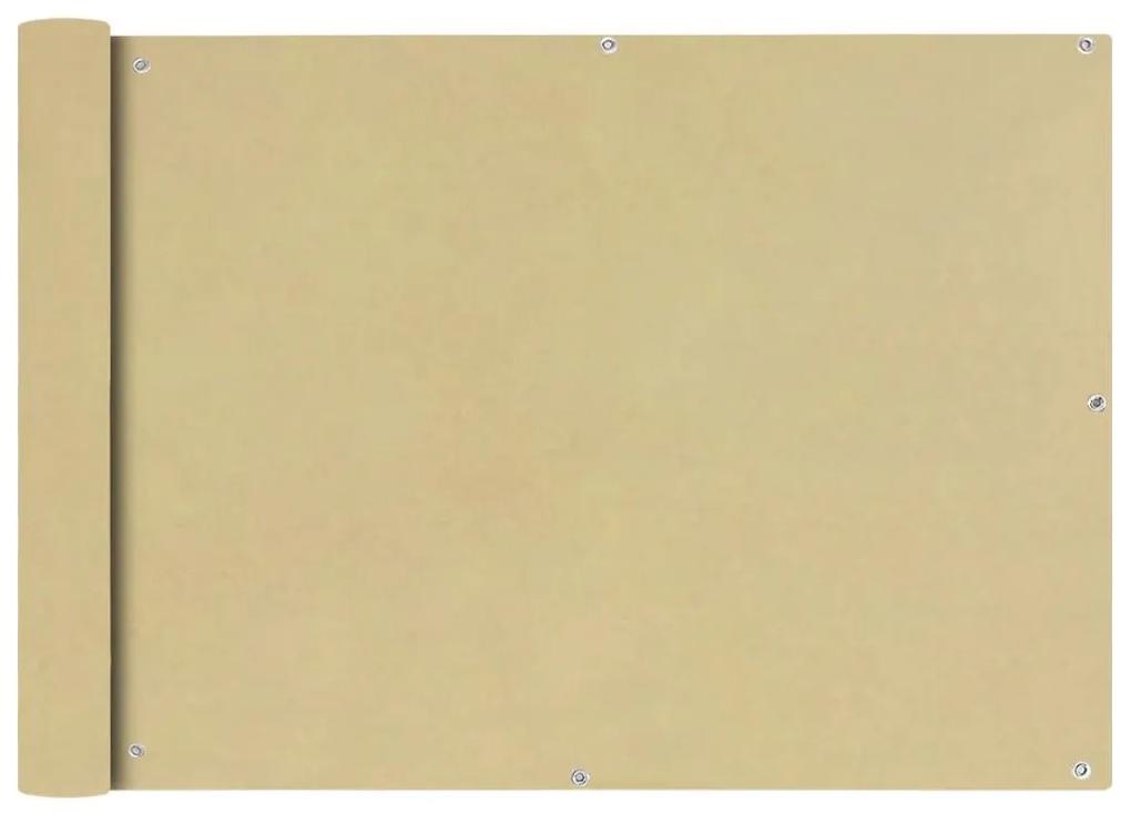 Διαχωριστικό Βεράντας Μπεζ 75 x 400 εκ. από Ύφασμα Oxford - Μπεζ