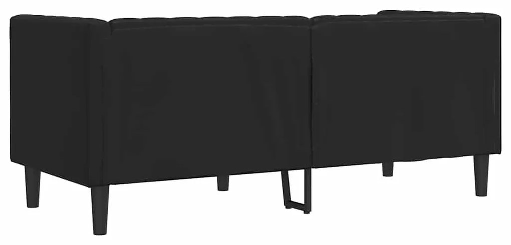 vidaXL Καναπές Chesterfield Μαύρο 174 x 74.5 x 70.5 εκ. Τεχνητό δέρμα