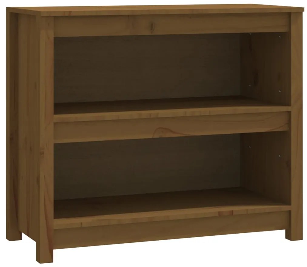 vidaXL Βιβλιοθήκη Μελί 80 x 35 x 68 εκ. από Μασίφ Ξύλο Πεύκου