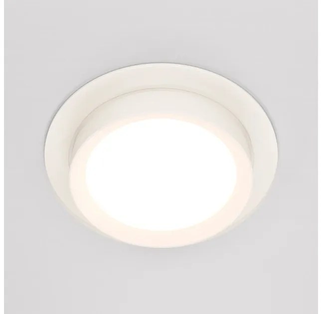 Χωνευτό Σποτ Φωτιστικό Οροφής 1xGX53 Λευκό Hoop Downlight Hoop DL086-GX53-RD-W Maytoni DL086-GX53-RD-W
