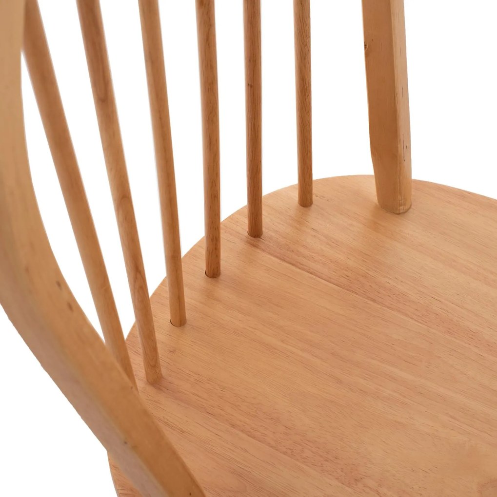 Καρέκλα ZAYLEE Rubberwood σε Φυσικό χρώμα 48x45x93Yεκ. 48x45x93 εκ.