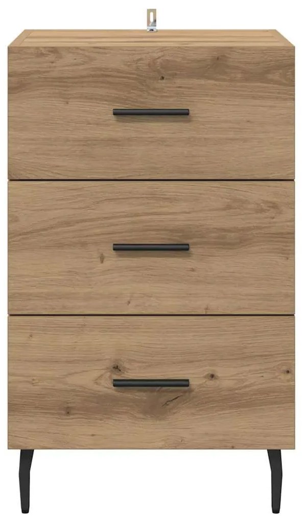 vidaXL Κομοδίνο Artisan Oak 40 x 40 x 66 εκ. Επεξεργασμένο ξύλο