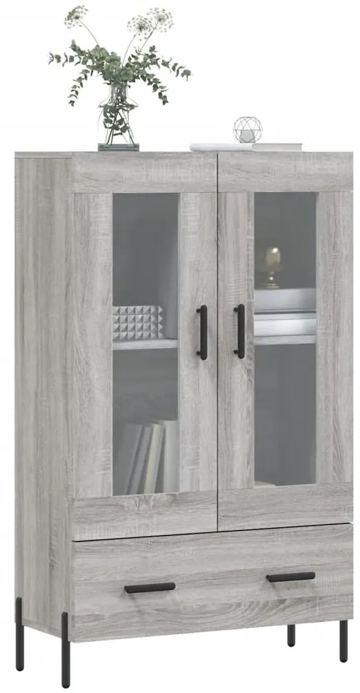 vidaXL Ντουλάπα Γκρι Sonoma 69,5 x 31 x 115 εκ. από Επεξεργασμένο Ξύλο