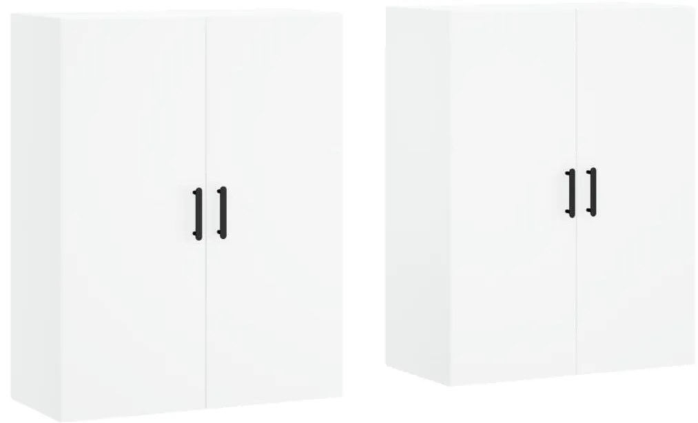 vidaXL Ντουλάπια Τοίχου 2 τεμ. Λευκά 69,5 x 34 x 90 εκ.