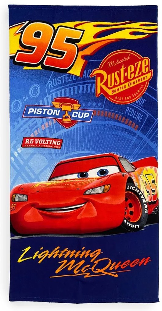 Πετσέτα Θαλάσσης Quick Dry Disney Home Cars 38 70X140 Blue 100% Microfiber - Disney Home