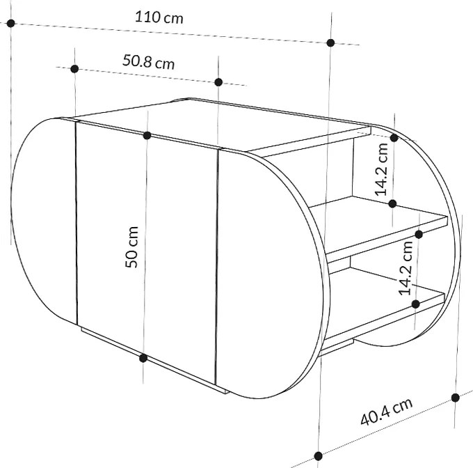 Παπουτσοθήκη Pozy Megapap χρώμα black bute 110x40,4x50εκ.