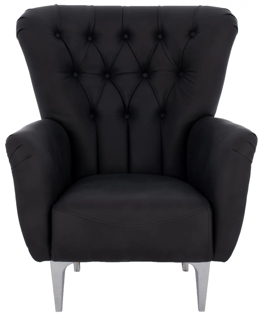 ΠΟΛΥΘΡΟΝΑ ΜΠΕΡΖΕΡΑ Τ. CHESTERFIELD ΣΕ ΧΡΩΜΑ ΜΑΥΡΟ 87x88x100 εκ. 87x88x100 εκ.