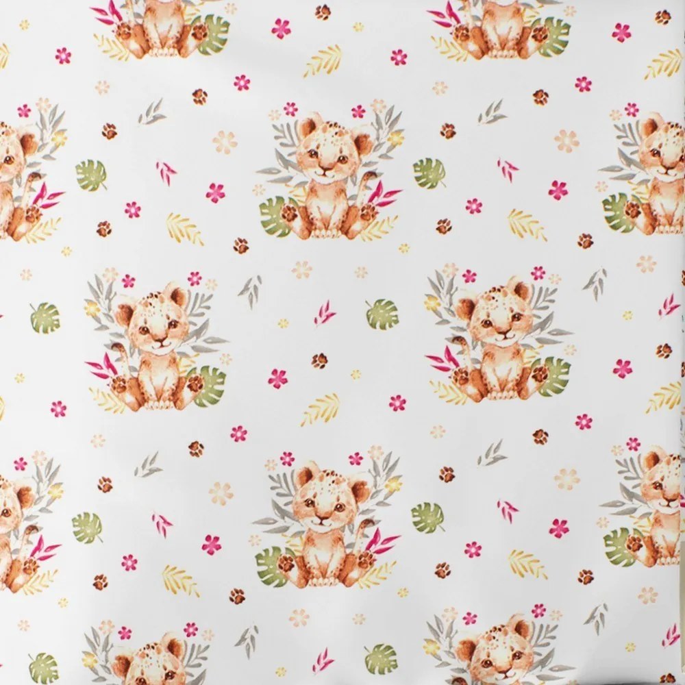 Πάνα Βρεφική Χασέ Lion Cub 530 Beige DimCol 80x80cm 100% Βαμβάκι