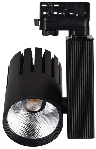 Σποτ Φωτιστικό Τριφασικής Ράγας LED 30W IP20 3000K Μαύρο T00801-BL Inlight-T00801-BL-Μαύρο T00801-BL