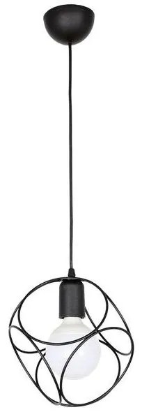 Arlight Φωτιστικό Κρεμαστό Κύκλος 1xE27 PDT 1247-1 BK Μαύρο 0083540