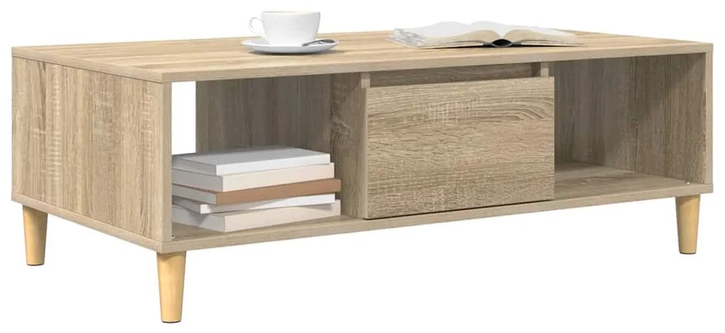 vidaXL Τραπεζάκι σαλονιού Δρύς Sonoma 102 x 55 x 35 εκ