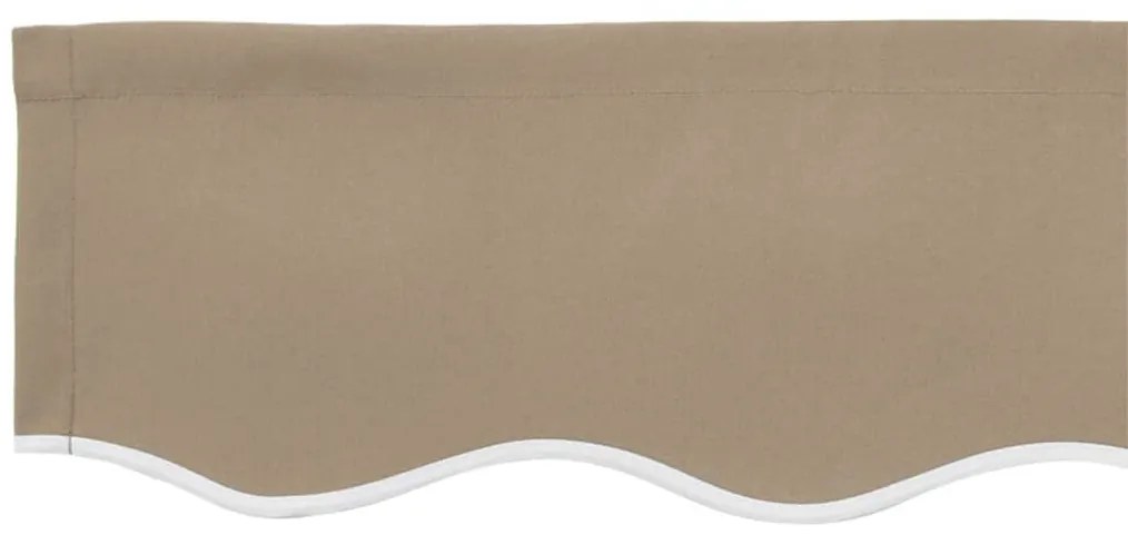 vidaXL Ύφασμα αντικατάστασης τέντας Μπεζ 350 x 250 εκ Καραβόπανο