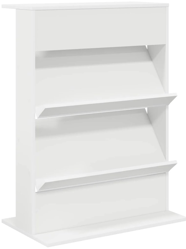 vidaXL Ράφι Περιοδικών Λευκό 70 x 41 x 96 εκ. Επεξεργασμένο ξύλο