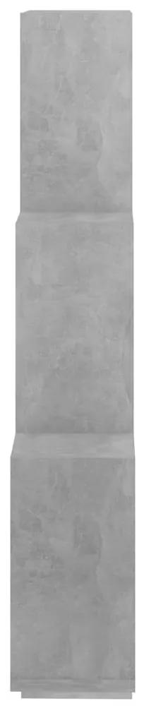 Ραφιέρα Τοίχου με Κύβους Γκρι Σκυρ. 78x15x93 εκ. Μοριοσανίδα - Γκρι