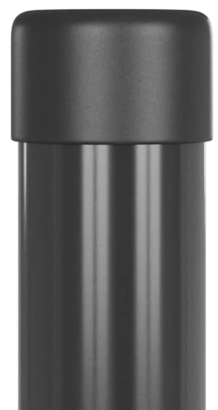 vidaXL Στύλος Περιφράξεων 2 pcs Γκρι 70 cm Ατσάλι με Επικάλυψη Πούδρας