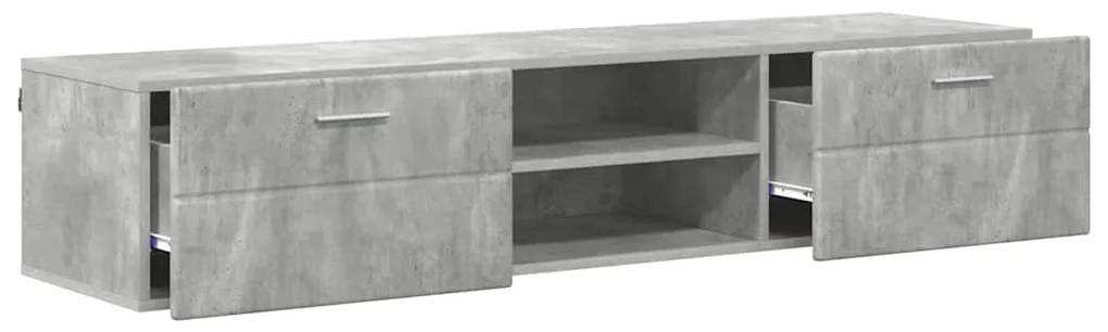 vidaXL Ντουλάπι TV με συρτάρι Γυαλιστερό λευκό 150 x 39 x 30 εκ