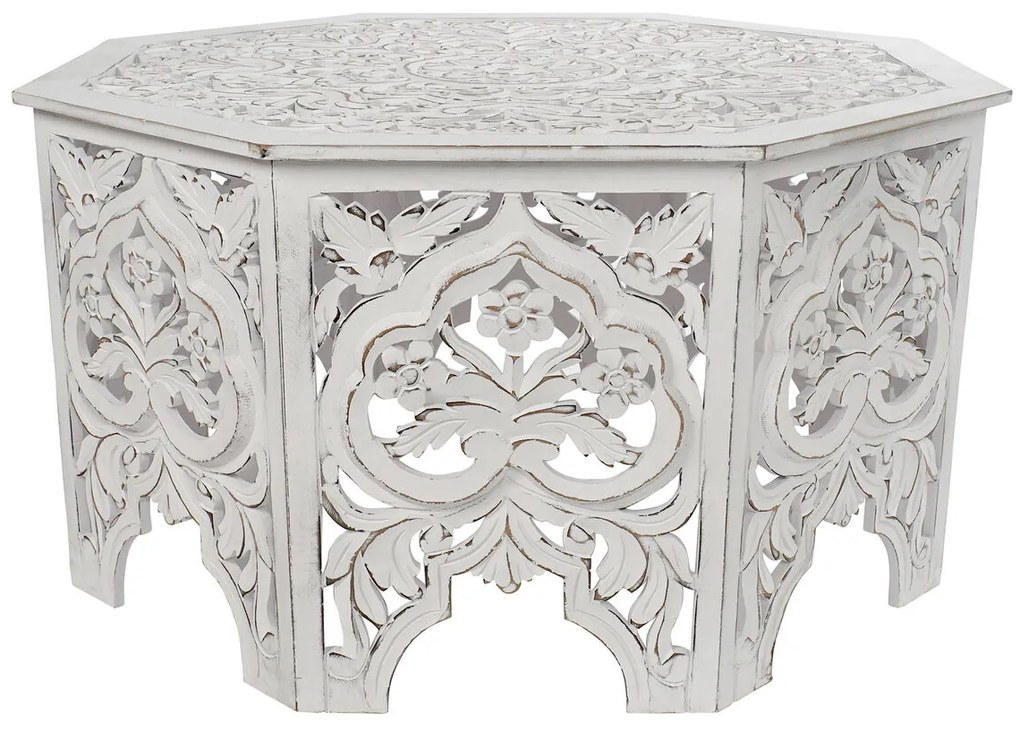 Τραπεζάκι Καφέ DKD Home Decor Ξύλο MDF 84 x 84 x 46 cm
