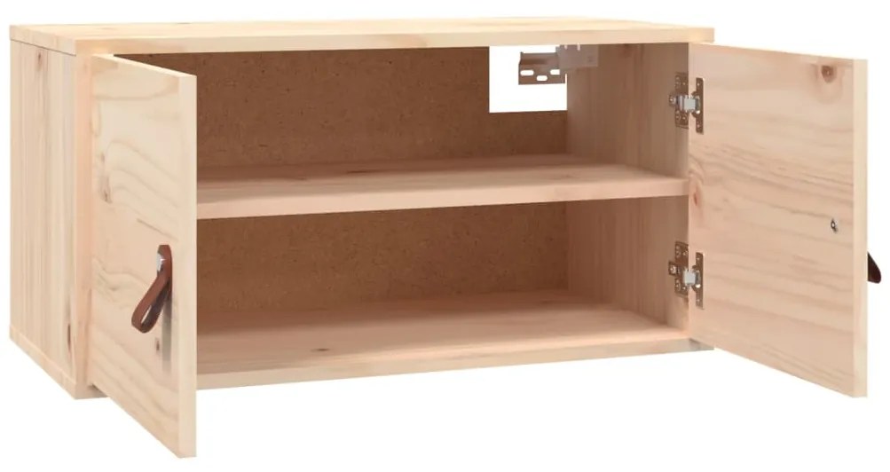 vidaXL Ντουλάπια Τοίχου 2 τεμ. 60 x 30 x 30 εκ. από Μασίφ Ξύλο Πεύκου