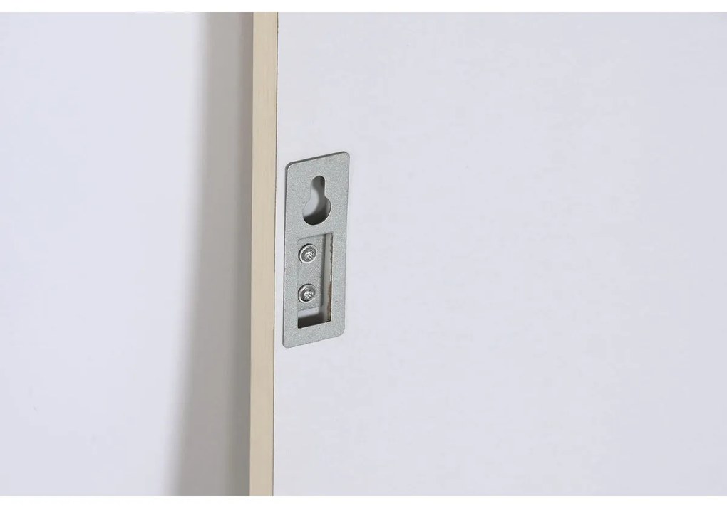 Τοίχο καθρέφτη DKD Home Decor Λευκό Μπεζ Γκρι 56 x 2 x 76 cm (4 Μονάδες)