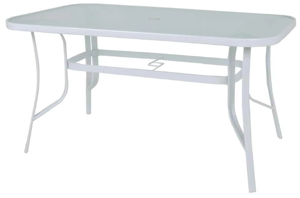 Τραπέζι Rio 150x90cm Μεταλ.Λευκό