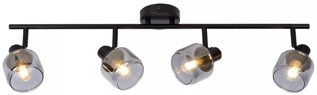 Φωτιστικό Οροφής Lucide 77979-04-30 BJORN Μαύρο Ματ (Black Mat)|Φυμέ (Smoke)