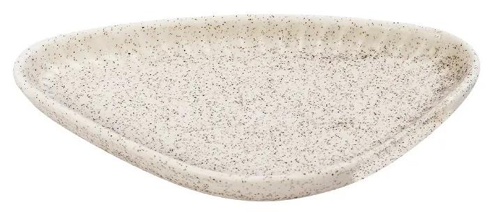 Πιάτο Γλυκού Τριγωνικό Stoneware Gobi White-Sand Matte ESPIEL 17,5x9,5x2,3εκ. OW2031K6