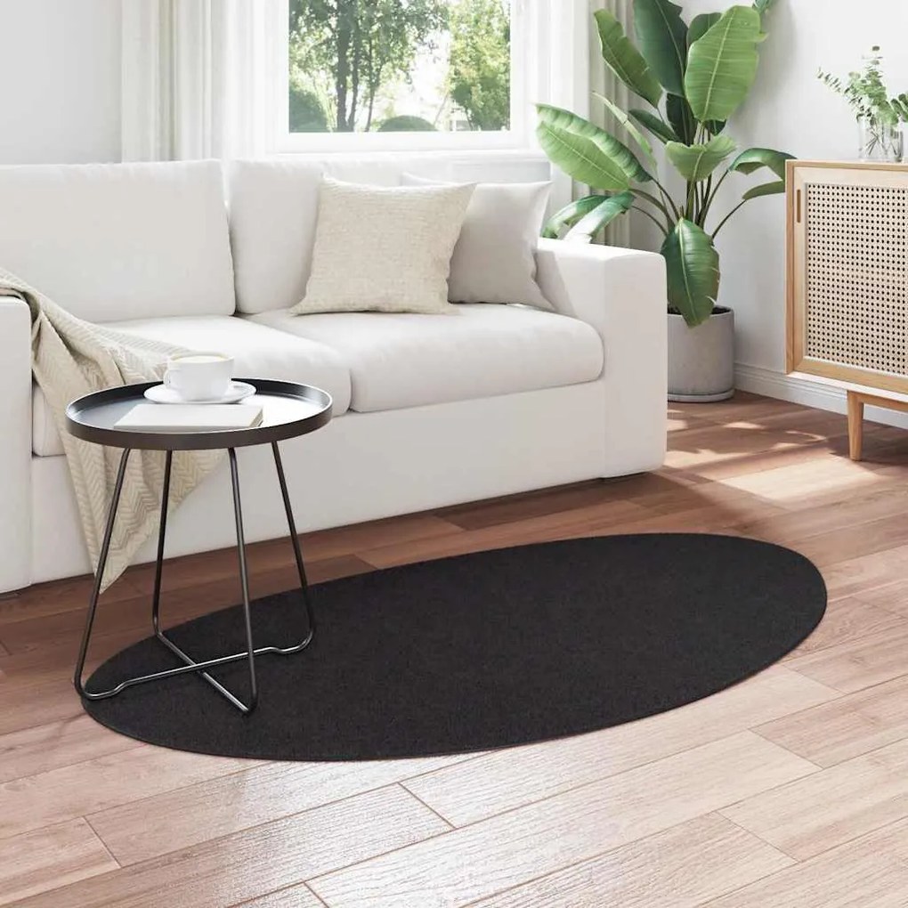 vidaXL Χαλί Μαύρο 80 x 150 cm Πολυεστέρας