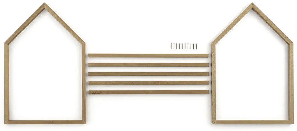 Aria Premium Κρεβατι / Σπιτακι Montessori Μπεζ 88x138-168x132cm